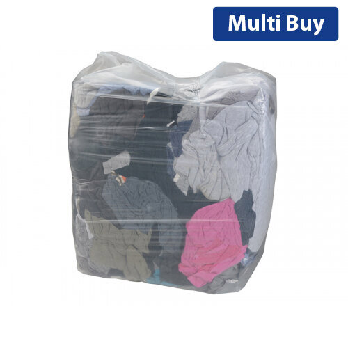 10kg Mixed Cotton Rags - Heavy Duty Cleaning Cloths for Workshop & Industrial Use