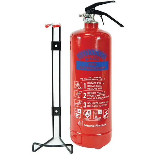 IVG Fire Chief Dry Powder Fire Extinguisher Refillable for Class ABC Guardian 1kg Ref IVGS1.0KG FM01010
