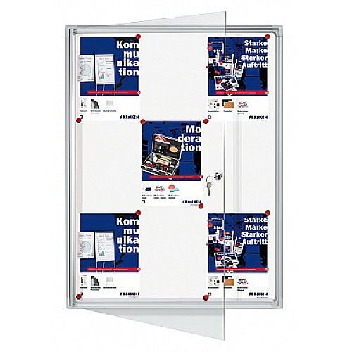 Franken Flat Display Cases ValueLine Magnetic White 9 x A4 FSA9