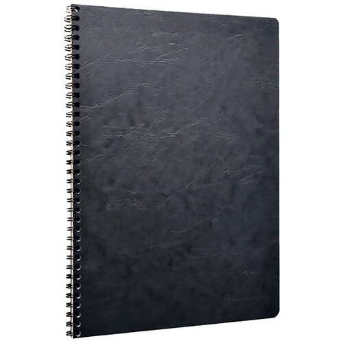 Clairefontaine AgeBag Wirebound Notebook A4 Black Pack of 5 781451C Clairefontaine AgeBag Wirebound Notebook A4 Black Pack of 5 781451C