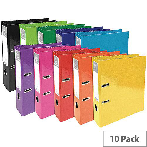 Iderama Lever Arch File 70mm – 10 Pack, Assorted Colours, 2 Rings, 70mm Spine, Water-Resistant, Reinforced Edge, Spine Label &Finger Pull Ring (53629E) Iderama Lever Arch File 70mm – 10 Pack, Assorted Colours, 2 Rings, 70mm Spine, Water-Resistant, Reinforced Edge, Spine Label &Finger Pull Ring (53629E)