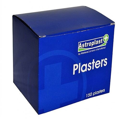 Astroplast Hypoallergenic Blue Washproof Assorted Plasters for Catering Box of 150 1213001 Astroplast Hypoallergenic Blue Washproof Assorted Plasters for Catering Box of 150 1213001