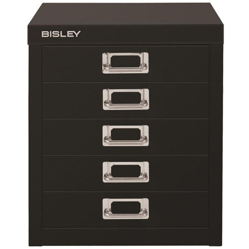 Bisley SoHo Multidrawers 5-Drawer 51mm Drawer Height Black