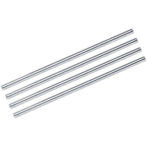 5 Star Letter Tray Risers, Chrome-Plated Steel, 115mm Length, Pack of 4 – Ideal for Stacking Letter Trays in Offices