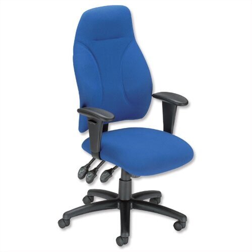 Esme Ergonomic Posture High Back Asynchronous Office Armchair Blue