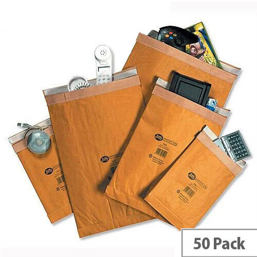Jiffy - Padded Envelopes - Gold - Size 8 442x661mm - Pack of 50 