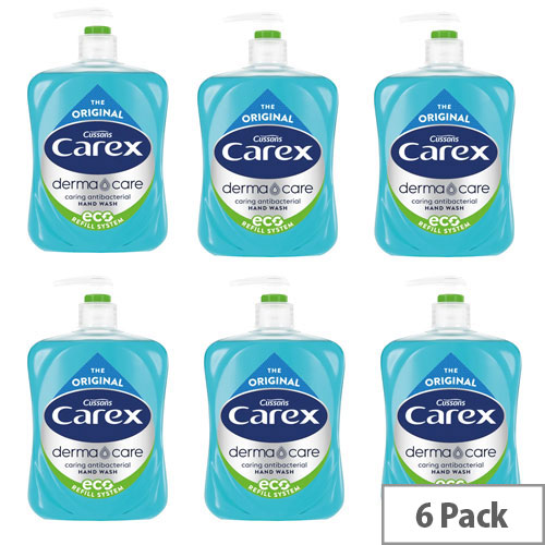 Carex Pack of 6 AntiBacterial Original Hand Wash 500ml Gentle and Effective