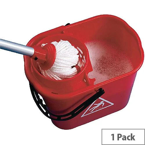 Mop Bucket Wringer 15 Litre Red
