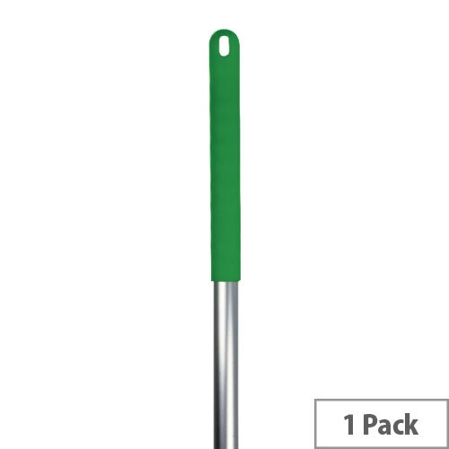 Hygiene Socket Mop Handle Anodised Aluminium Green 103131