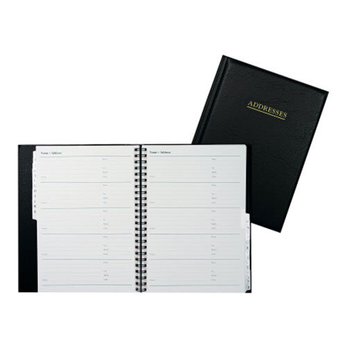 Collins Wiro Address Book 120x148mm Black BA5