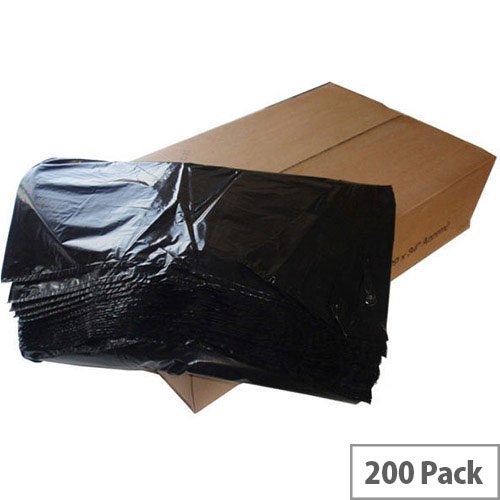 The Green Sack Pack of 200 80L Heavy Duty Black Refuse Sacks KMAXHD