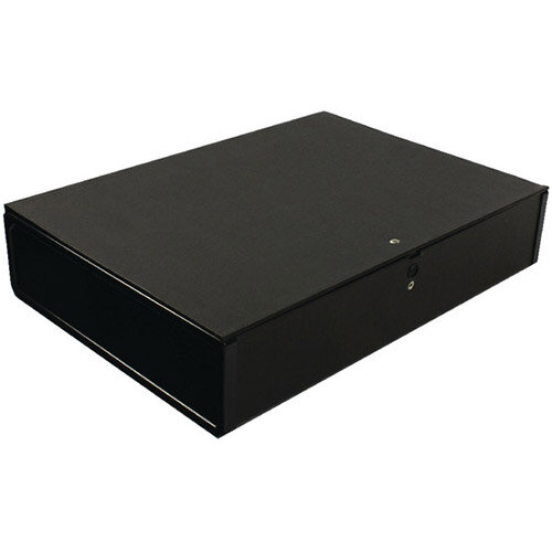 Box File Foolscap 75mm Spine Black Pack of 5 Q-Connect KF20017