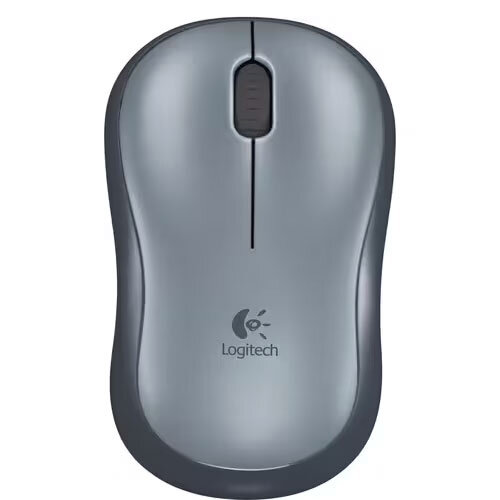 Logitech Wireless Computer Mouse M185 - Swift Grey 2.4 GHz Fast Data Transmission Comfy, Contoured Shape with On/Off Switch and Smart Sleep Mode