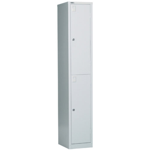 2 Door Locker Extra Deep With Cam Lock - Grey 1778H x 305W x 457D 5 Year Warranty
