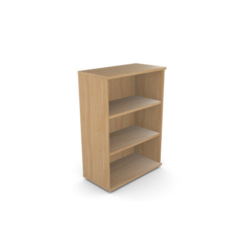 Medium Bookcase 1130mm High With Adjustable Shelves & Floor Leveller Feet W800xD420XH1130mm 18mm Panel Beech  - Universal Storage Can Be Used Alone Or Accompany The Switch Komo or Ashford Ranges