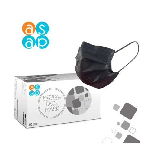 ASAP black Medical Face Mask