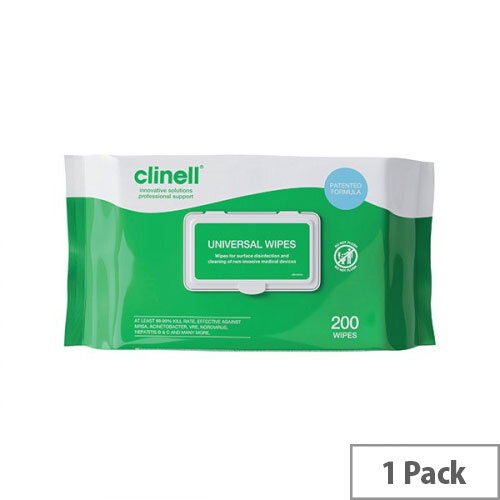 Clinell Universal Sanitising Wipes CW200