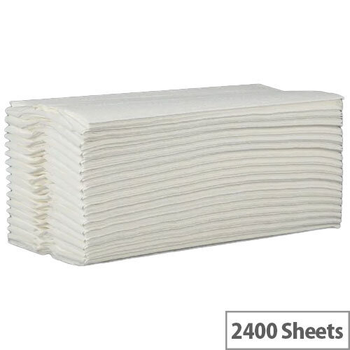 Jantex C Fold Paper Hand Towels White 2-Ply (2295 Sheets)