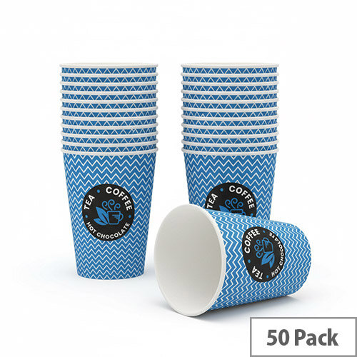 Cup 12oz/350ml Hot Drink Blue (Pack of 50) NU903006