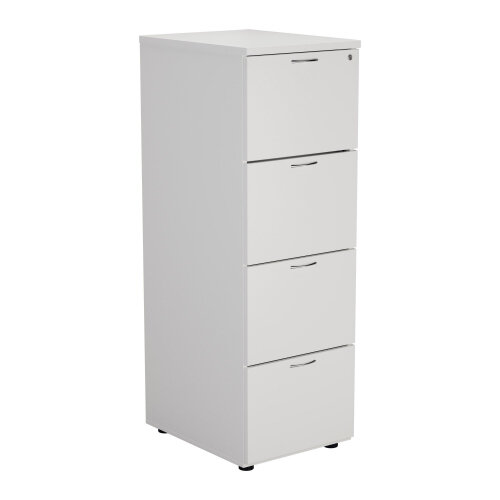 Essentials Filing Cabinet 4 Drawer White