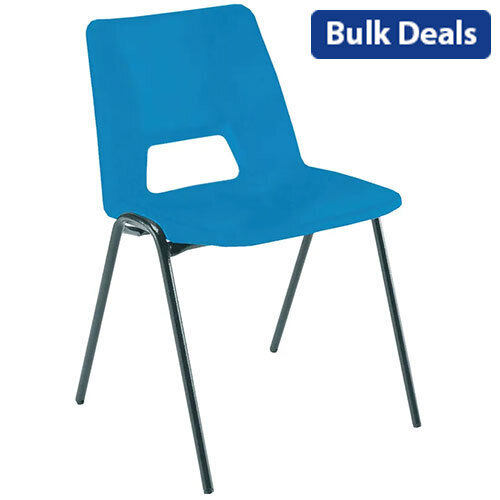 Polypropylene Stacking Chair Blue Jemini KF74958