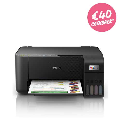 Epson EcoTank ET-2860 Wireless Ink Tank All-in-One - A4, Print, Copy, Scan, Low-Cost Printing