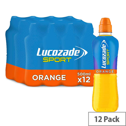 Lucozade Sport Orange Sports Bottle 500ml (Pack of 12) F40068