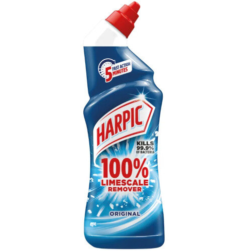 Harpic Pack of 12 Limescale Remover Toilet Cleaner Gel Original 750ml 2373912