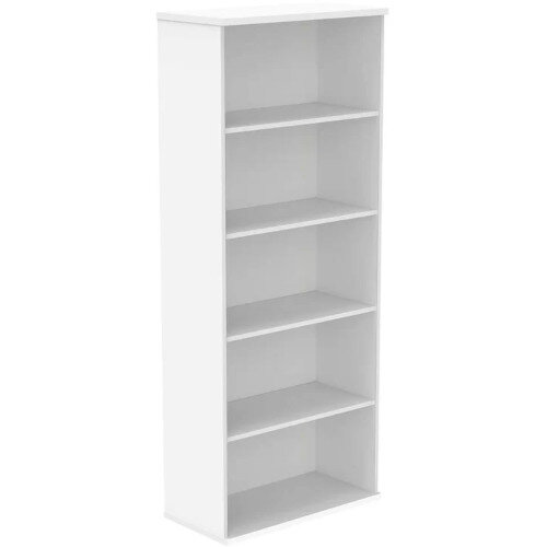 Core 4 Shelf Bookcase 1980mmx800mm Arctic White