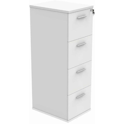 Core 4 Drawer Wooden filing Cabinet Arctic White
