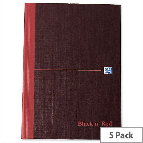 Black n Red A5 A-Z Book H67197 Casebound Indexed 192 Pages Pack 5 Black n Red A5 A-Z Book H67197 Casebound Indexed 192 Pages Pack 5