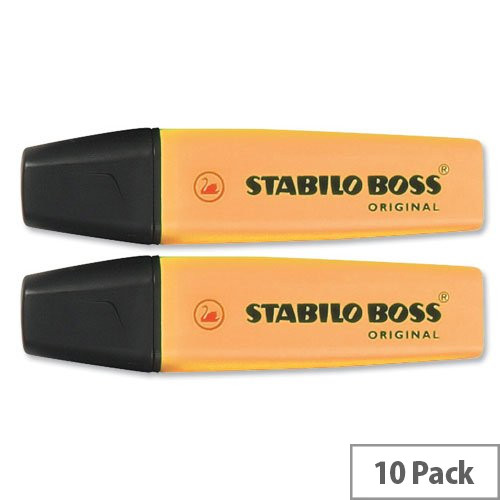 Stabilo Boss Highlighters - Orange, Pack of 10