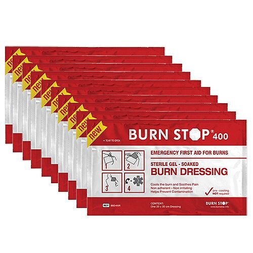 Water-Jel Burn Stop Gel Dressing 20cm x 20cm Value Pack of 10 2208002