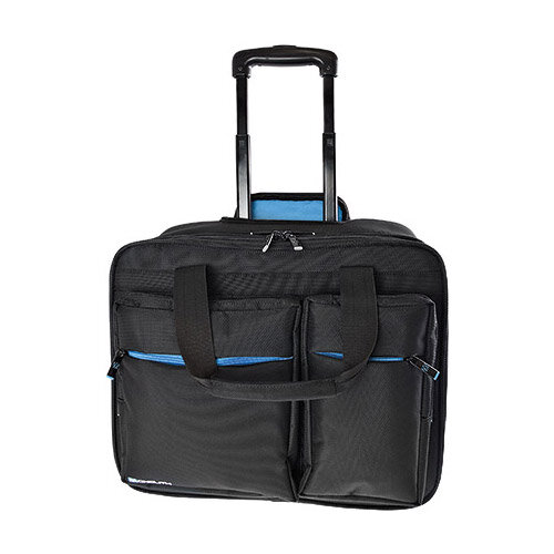 Monolith 15.6 Inch Blueline Wheeled Laptop Case Black/Blue 3317 Hunt