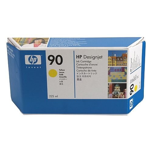 Hewlett Packard No90 Inkjet Cartridge 225ml Yellow C5064A Hewlett Packard No90 Inkjet Cartridge 225ml Yellow C5064A