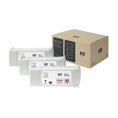 Hewlett Packard No83 UV 3 Ink Multi-Pack Inkjet Cartridge Light Magenta C5077A