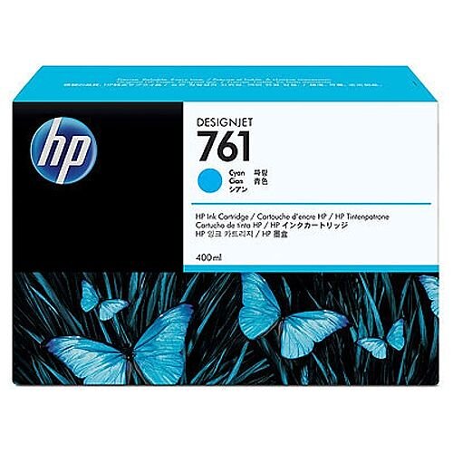 Hewlett Packard No761 Design Jet Inkjet Cartridge 400ml Cyan CM994A Hewlett Packard No761 Design Jet Inkjet Cartridge 400ml Cyan CM994A