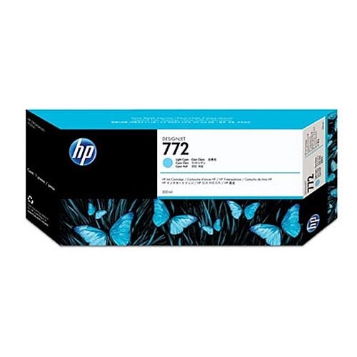 Hewlett Packard No772 Design Jet Inkjet Cartridge 300ml Light Cyan CN632A Hewlett Packard No772 Design Jet Inkjet Cartridge 300ml Light Cyan CN632A