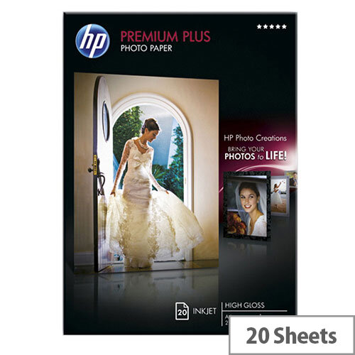 HP A4 Premium Plus Inkjet Photo Paper Glossy 300gsm (Pack of 20) HP A4 Premium Plus Inkjet Photo Paper Glossy 300gsm (Pack of 20)