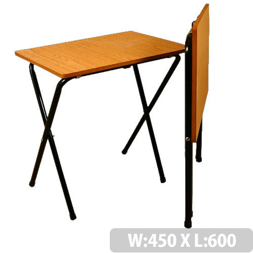 Folding Exam Table With Black Frame & Beech Top - High Quality Exam Table With Safety Brackets To Prevent Collapsing When Opening. Dimensions: L600 x W450 x H762mm. Ideal For Schools & Colleges.