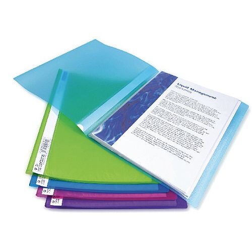 Rapesco A4 Flexi Display Book 40 Pocket Bright Assorted 10pk