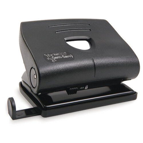 Rapesco Germ-Savvy 820-P 2-Hole Hole Punch 22 Sheets Black PF8700B1