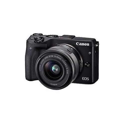 Canon Eos M3 24 2 Megapixel Mirrorless Camera With Lens 15 Mm 45 Mm Black 7 5 Cm 3in Touchscreen Lcd 16 9 3x Optical Zoom Optical Is E Ttl Ii 6000 X 4000 Image 19