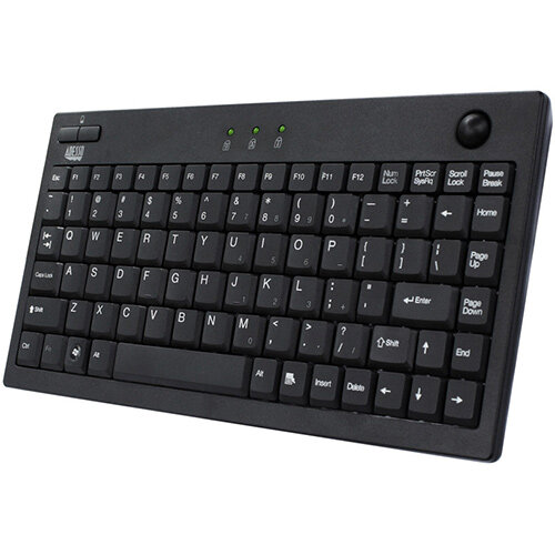 Adesso AKB-310UB, Wired, USB, QWERTY, Black