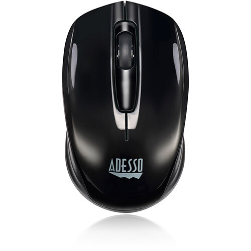 Adesso iMouse S50 - 2.4GHz Wireless Mini Mouse, Ambidextrous, Optical, RF Wireless, 1200 DPI, Black