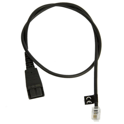 Jabra 8800-00-37 Data Transfer Cable - First End: 1 x Quick Disconnect - Second End: 1 x RJ-11 Male Jabra 8800-00-37 Data Transfer Cable - First End: 1 x Quick Disconnect - Second End: 1 x RJ-11 Male