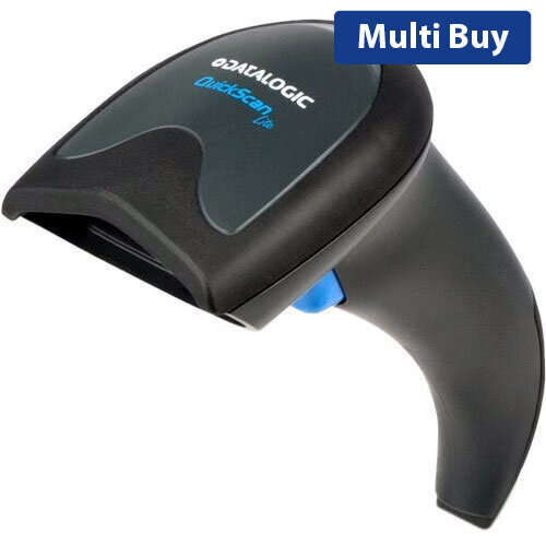 Datalogic QuickScan QW2120-BK Handheld Barcode Scanner - USB Wired Cable Connectivity - Ergonomic Design - Black