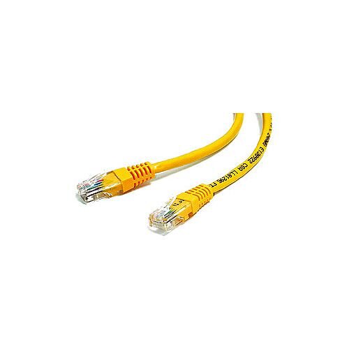 StarTech 10 ft Yellow Molded Cat5e UTP Patch Cable Category 5e 10 ft 1 x RJ-45 Male Network 1 x RJ-45 Male Network Yellow