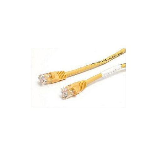 StarTech 6 ft Yellow Molded Cat5e UTP Patch Cable Category 5e 6 ft 1 x RJ-45 Male 1 x RJ-45 Male Yellow