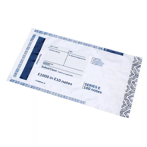 Initial Cash Bags 1000 in 10 Notes Pack of 500 BEVOMIS0004 Initial Cash Bags 1000 in 10 Notes Pack of 500 BEVOMIS0004